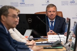 главный инженер — первый заместитель генерального директора "Газпром добыча шельф Южно-Сахалинск" Андрей Суетинов на форуме 2021 года